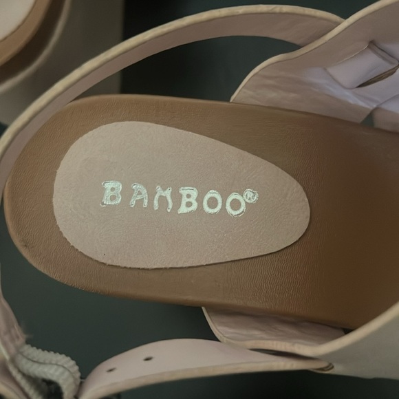 Bamboo pastel pink platform wedges size 8 - Picture 6 of 8